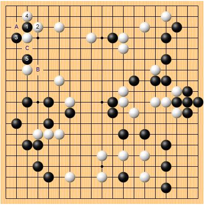 白 藤泽朋斋九段   黑（二子）金寅