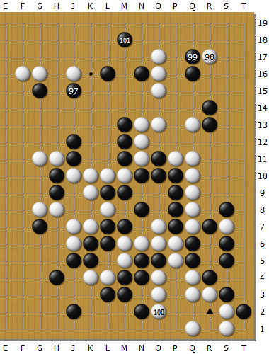 棋局▲处黑棋一直可以点杀白棋，但是浙江丽水队未能研究出这步杀招。