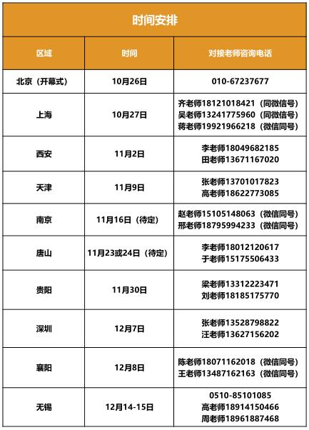 各地分站赛时间安排